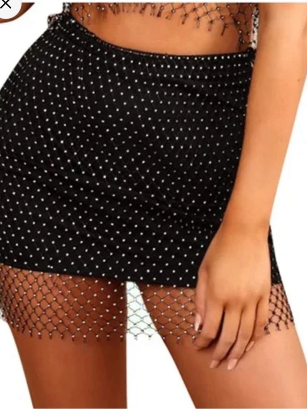 Starbelle Black Mini Skirt
